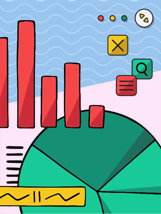 Dashboard showing analytics and tracking information