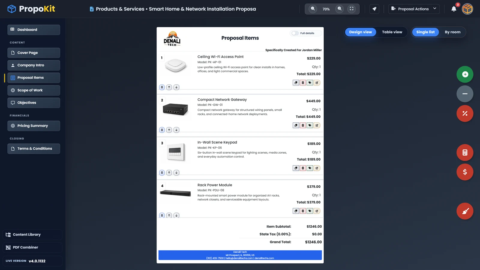 PropoKit Proposal builder preview